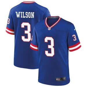 Mens Youths Russell Wilson Royal Vapor Stitched Jersey